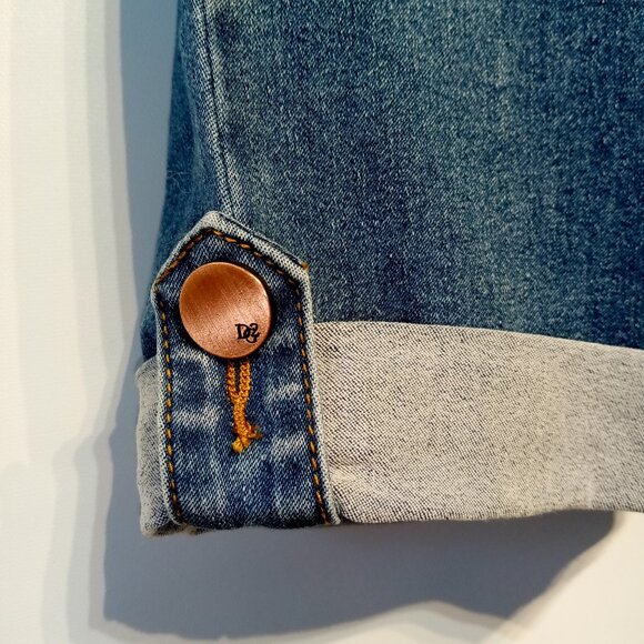 DG2 Diane Gilman Jeans   6P   Virtual Stretch   Rolled Bootcut Crop  Pull-On VGC - Picture 5 of 13